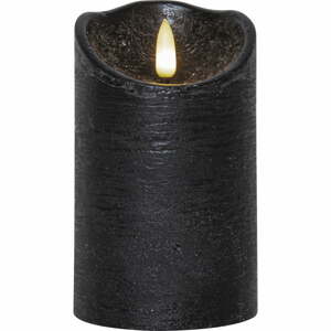 Černá vosková LED svíčka Star Trading Flamme Rustic, výška 12,5 cm