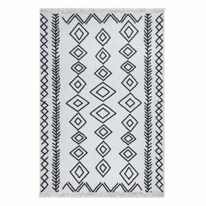 Bílo-černý bavlněný koberec Oyo home Duo, 80 x 150 cm