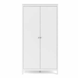 Bílá šatní skříň Tvilum Madrid, 102 x 199 cm