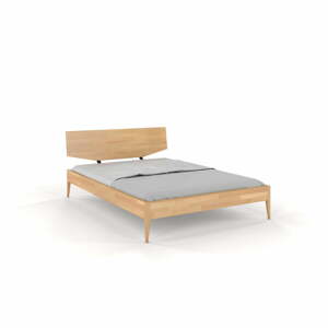 Dvoulůžková postel z bukového dřeva Skandica Sund, 160 x 200 cm