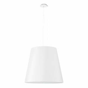 Bílé závěsné svítidlo se skleněným stínidlem ø 50 cm Tresco - Nice Lamps