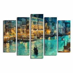 Obrazy v sadě 5 ks 19x70 cm Venice – Wallity