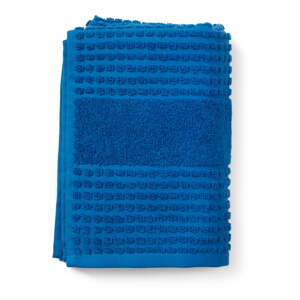 Modrá osuška z bio bavlny 70x140 cm Check – JUNA