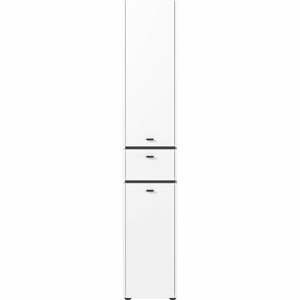 Bílá vysoká koupelnová skříňka 34x189 cm Modesto – Germania