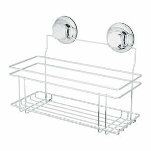 Samodržící kovová koupelnová polička ve stříbrné barvě Bestlock Bath – Compactor