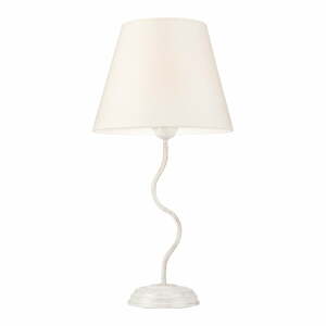 Bílá stolní lampa s textilním stínidlem, výška 52 cm Fabrizio – LAMKUR