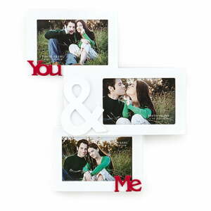Dřevěný nástěnný fotorámeček Tomasucci You And Me, pro fotografie 10 x 15 cm