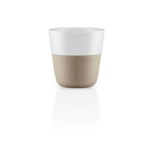Béžovo-bílé porcelánové šálky na espresso v sadě 2 ks 80 ml – Eva Solo