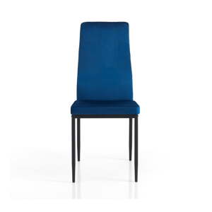 Modré sametové jídelní židle v sadě 2 ks Fefè – Tomasucci