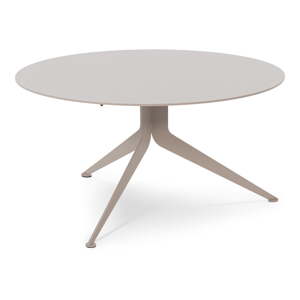 Šedo-béžový kovový kulatý konferenční stolek ø 76 cm Daley – Spinder Design