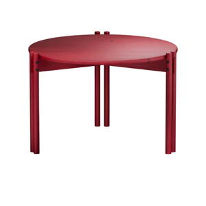 Červený kulatý konferenční stolek z borovicového dřeva ø 60 cm Sticks – Karup Design