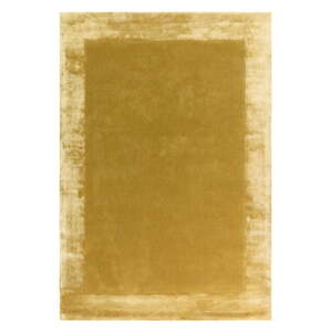 Okrově žlutý ručně tkaný koberec s příměsí vlny 80x150 cm Ascot – Asiatic Carpets