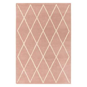 Růžový ručně tkaný vlněný koberec 80x150 cm Albany – Asiatic Carpets