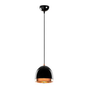 Závěsné svítidlo v černé a zlaté barvě s kovovým stínidlem ø 17 cm Mugo – Opviq lights