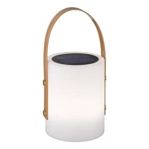 Bílo-hnědá LED stolní lampa (výška 34 cm) Bari – Fischer & Honsel
