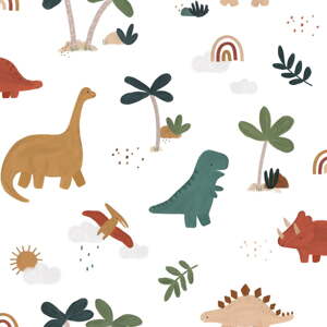 Dětská tapeta 10 m x 50 cm Cool Dinosaurs – Lilipinso