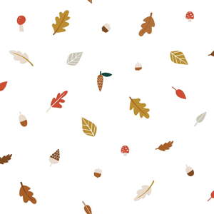 Dětská tapeta 10 m x 50 cm Autumn Leaves – Lilipinso