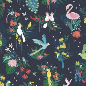 Dětská tapeta 10 m x 50 cm Birds Carnival – Lilipinso