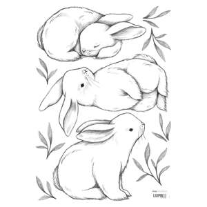 Arch samolepek 30x42 cm Bunnies – Lilipinso