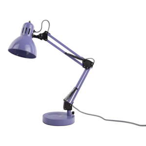Fialová stolní lampa s kovovým stínidlem (výška 52 cm) Funky Hobby – Leitmotiv