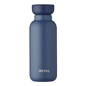 Tmavě modrá nerezová lahev 350 ml – Mepal