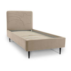 Béžová dětská postel s úložným prostorem 90x200 cm Star – Scandic