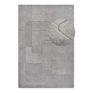 Šedý ručně tkaný vlněný koberec 120x170 cm Charlotte – Villeroy&Boch