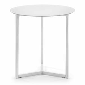 Bílý odkládací stolek Kave Home Marae, ⌀ 50 cm