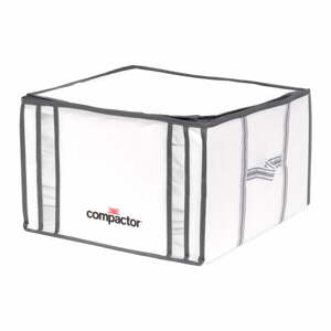 Bíly úložný box s vakuovým obalem Compactor Black Edition, objem 125 l