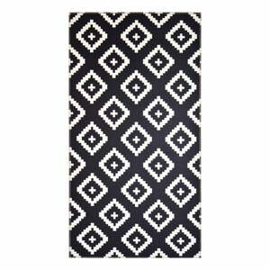 Černobílý koberec Vitaus Geo Winston, 80 x 150 cm