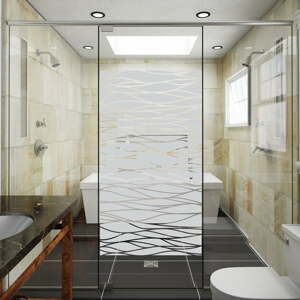 Samolepka na dveře sprchového koutu Ambiance The Sea, 100 x 55 cm