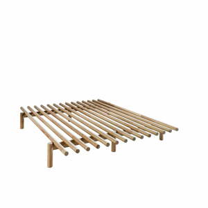 Rám postele z borovicového dřeva Karup Design Pace Natural, 140 x 200  cm